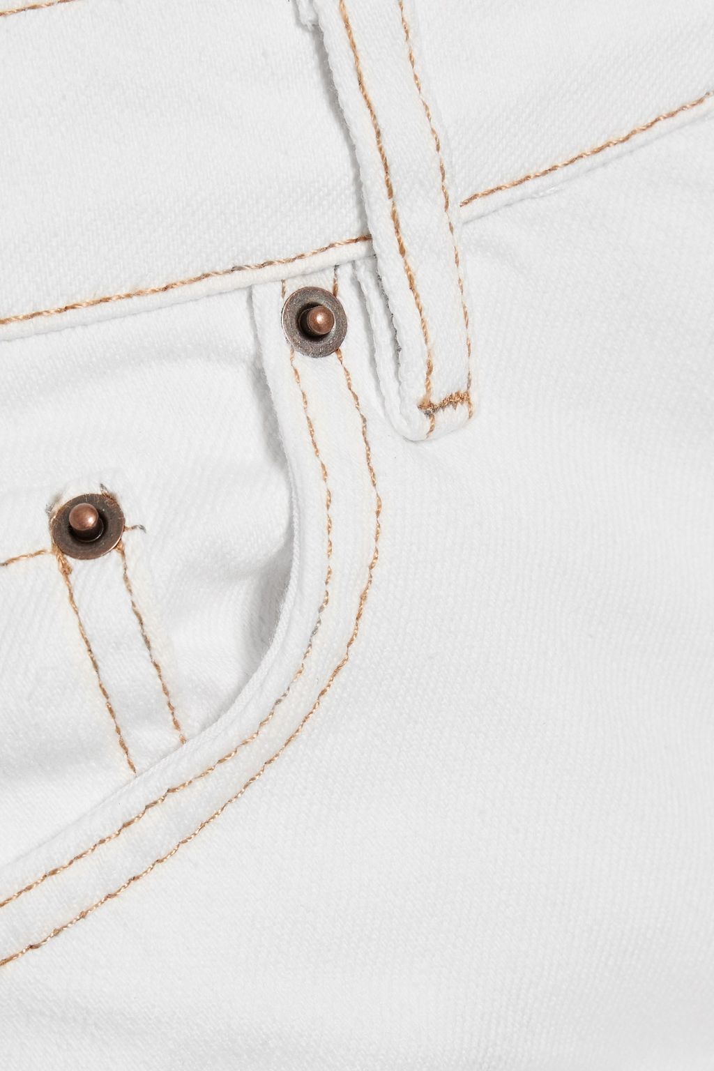 KSUBI Embroidered mid-rise slim-leg jeans