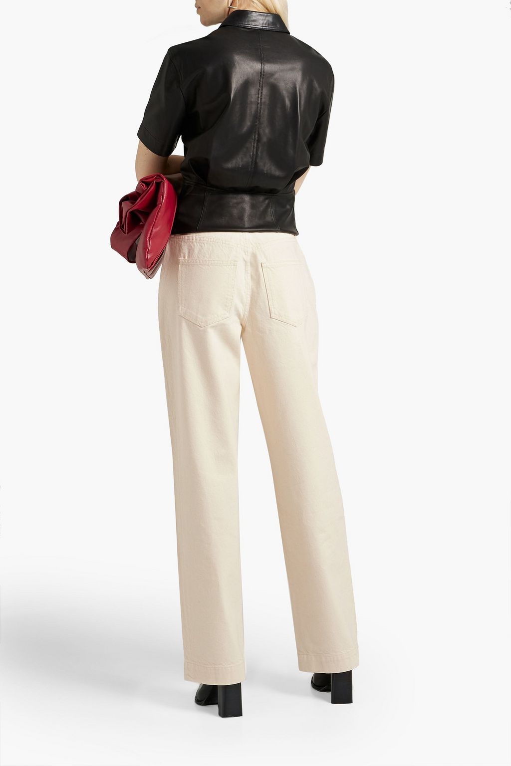 TRIARCHY High-rise straight-leg jeans