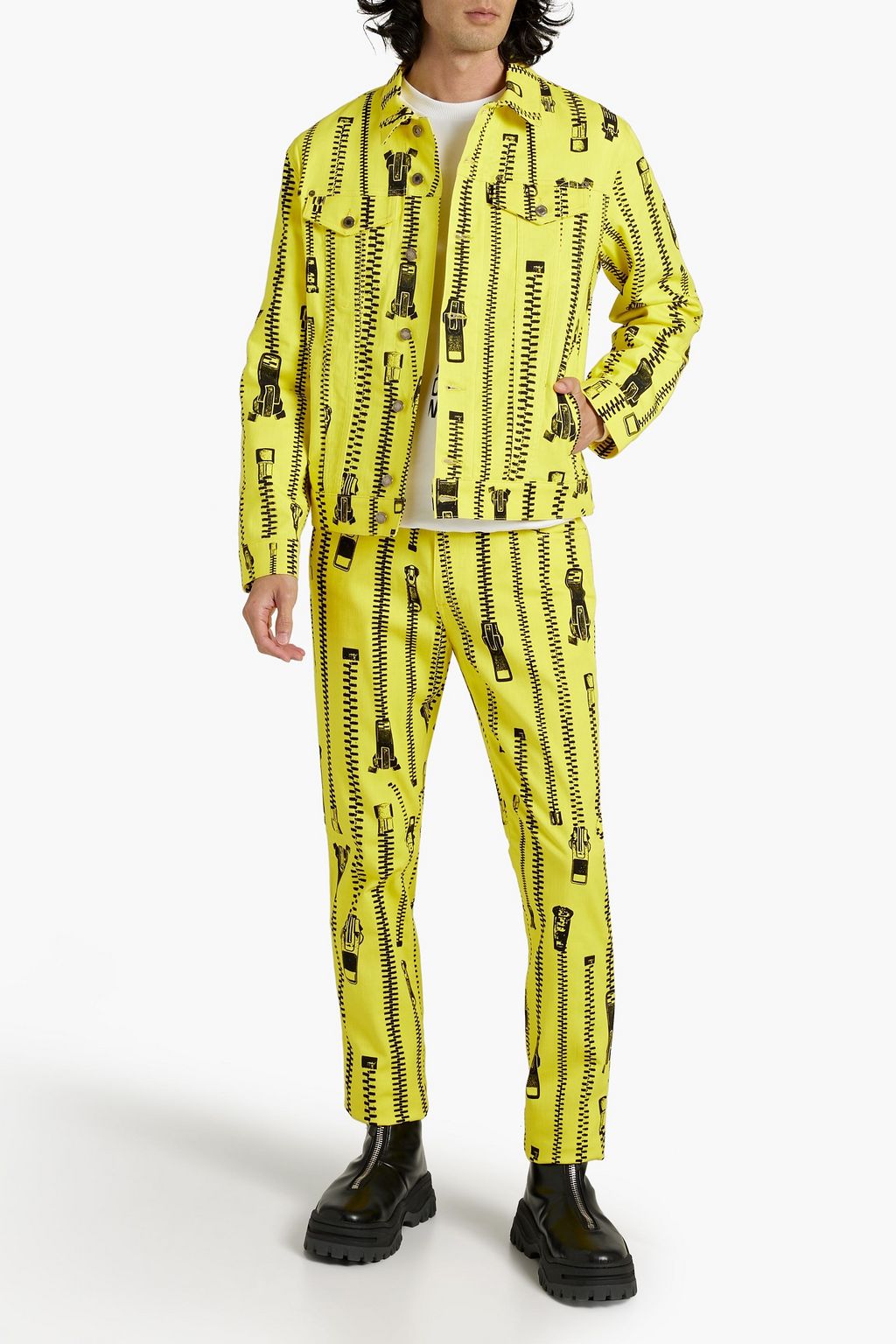 MOSCHINO Printed denim jacket
