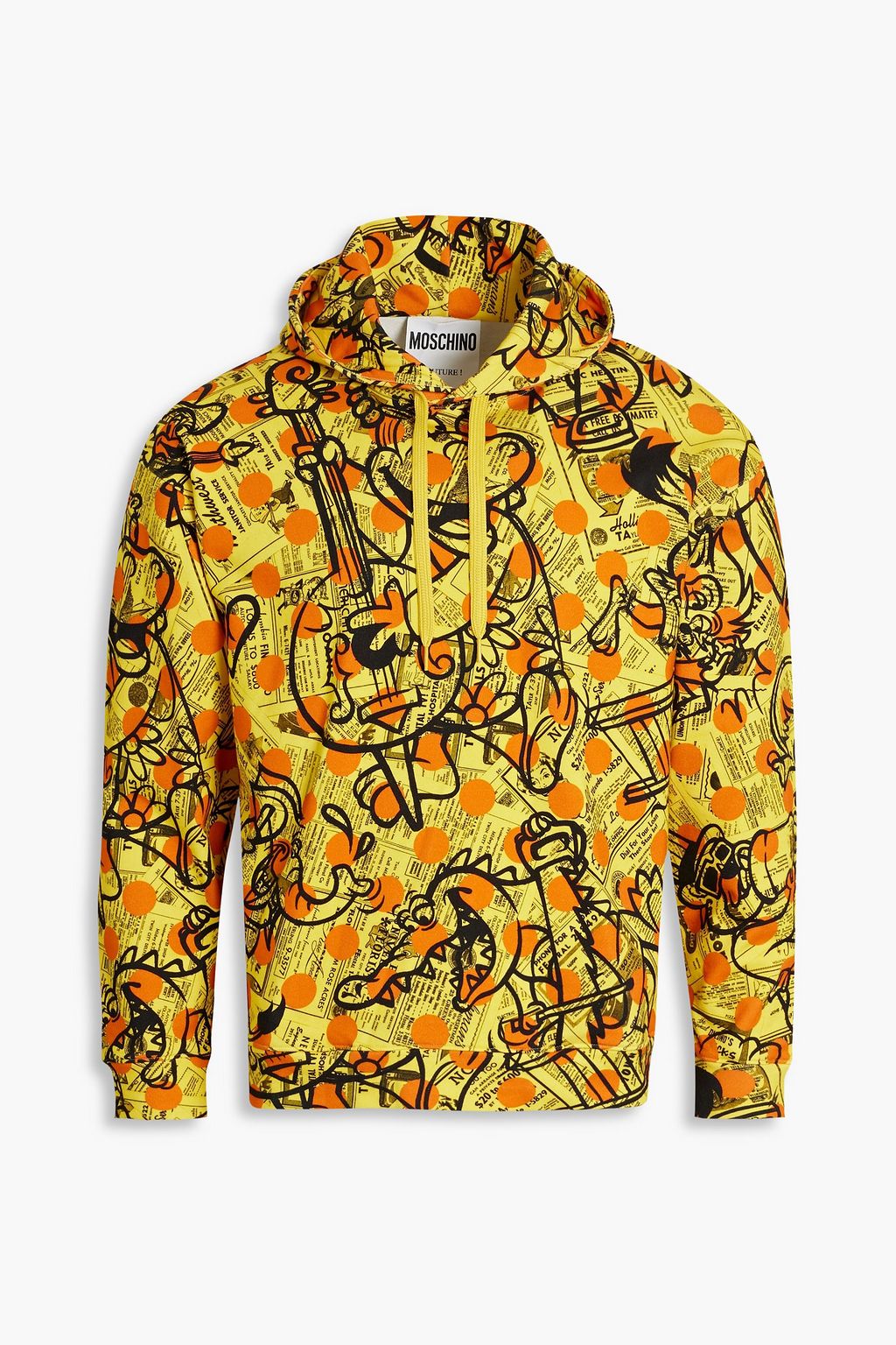 Moschino yellow sales hoodie