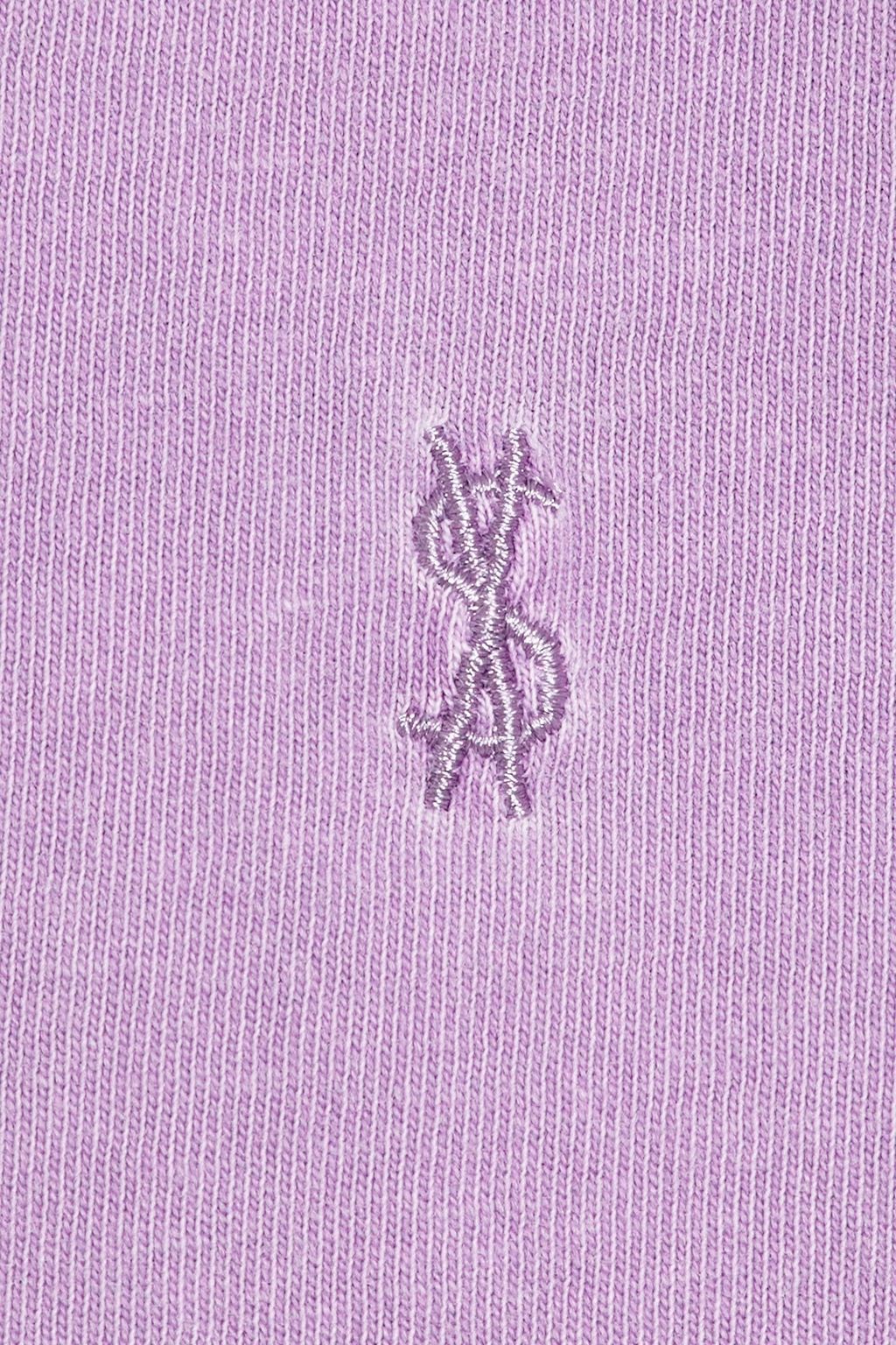 Lavender Embroidered cottonjersey Tshirt KSUBI THE