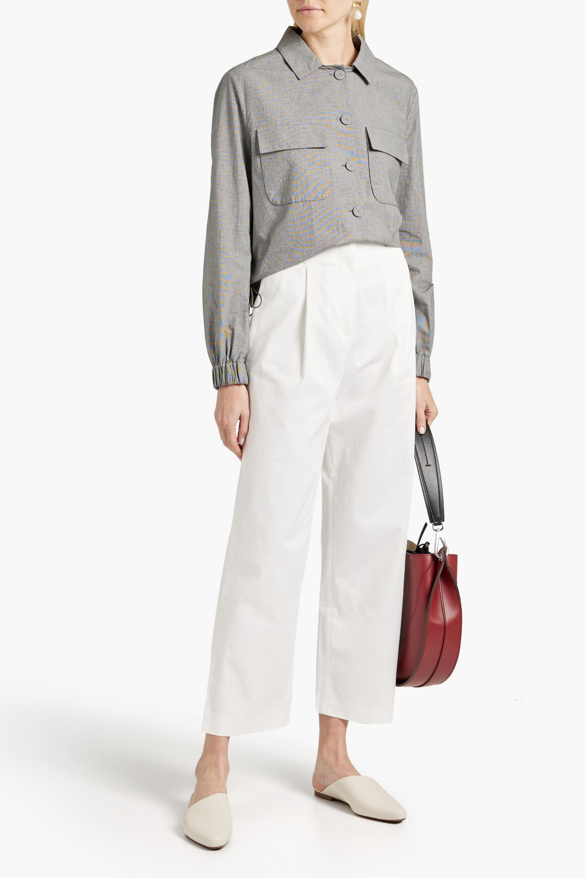 FABIANA FILIPPI Houndstooth cotton jacket
