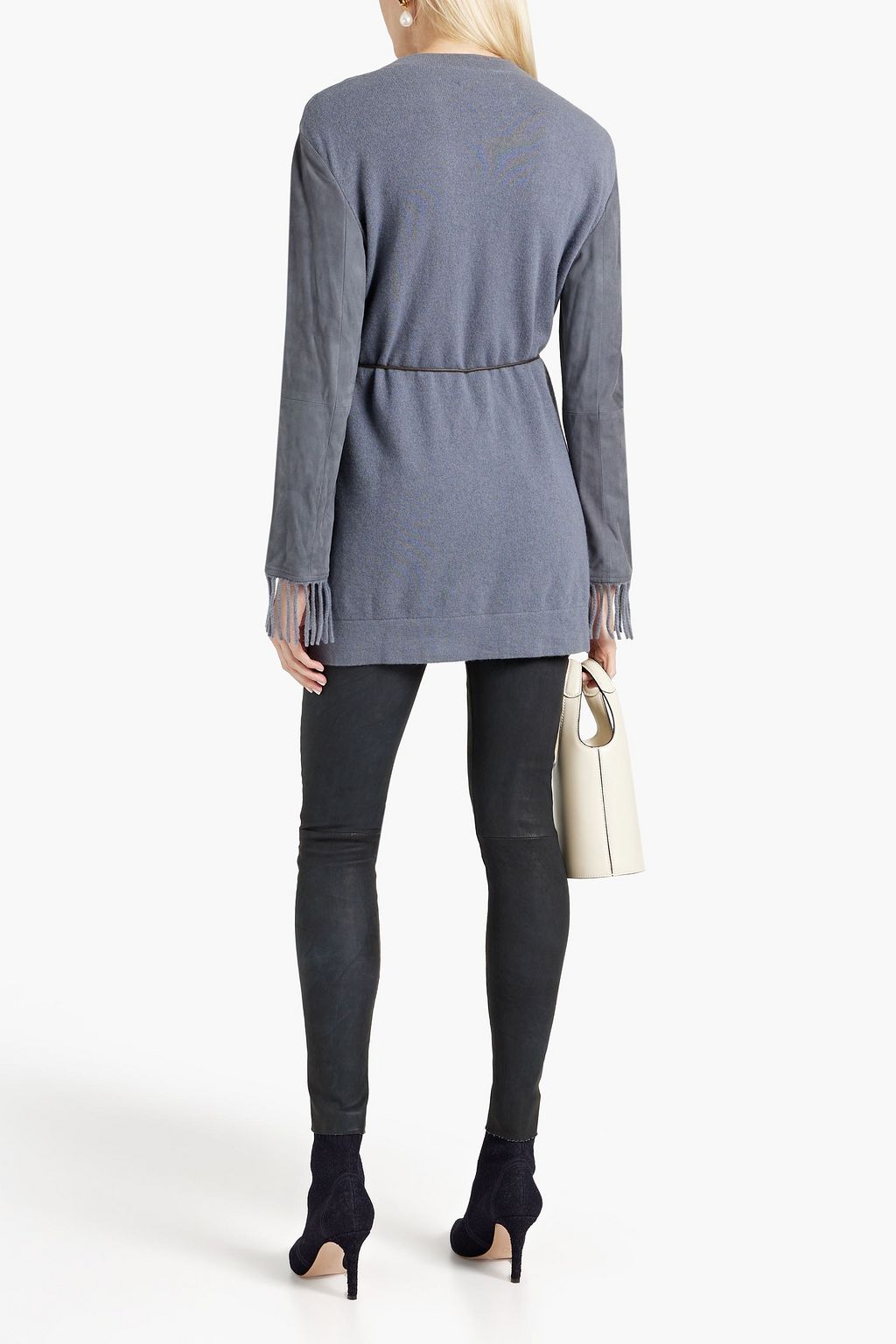 FABIANA FILIPPI Coated leather skinny pants