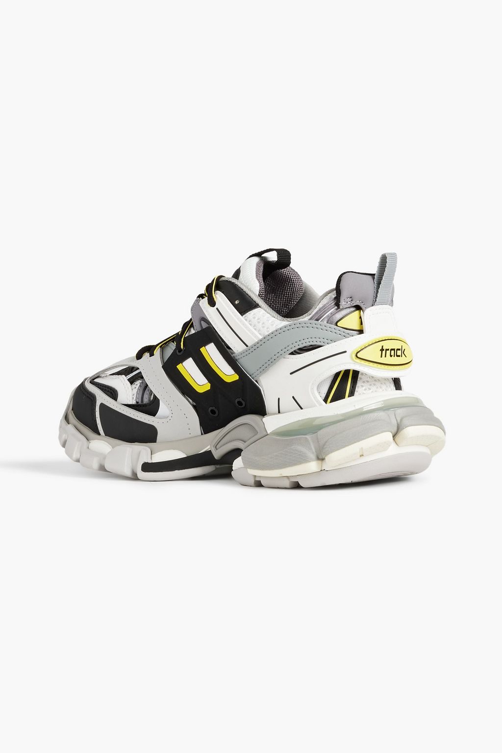 BALENCIAGA Track mesh, faux leather and rubber sneakers