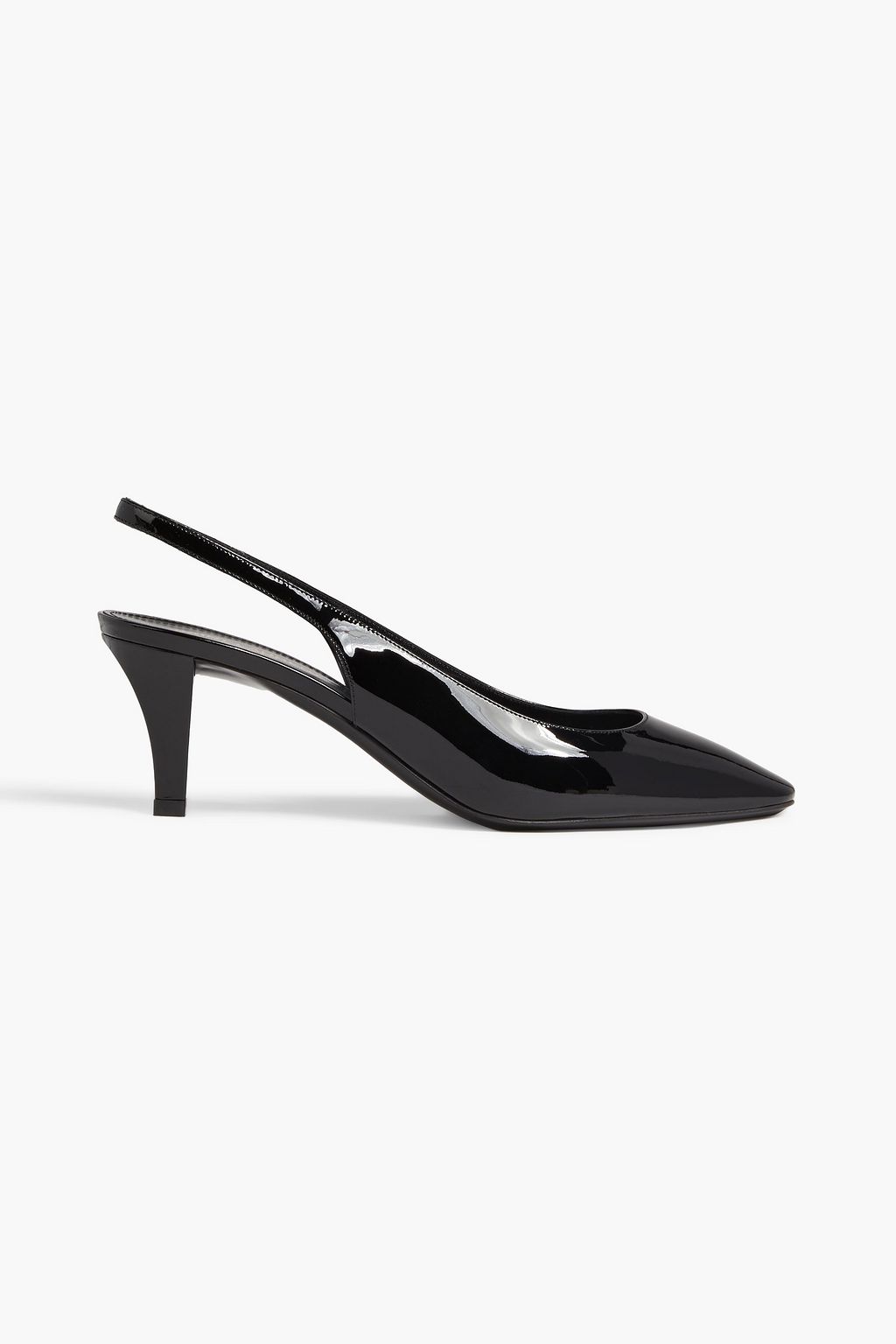 SAINT LAURENT Carol 60 patent-leather slingback pumps | THE OUTNET
