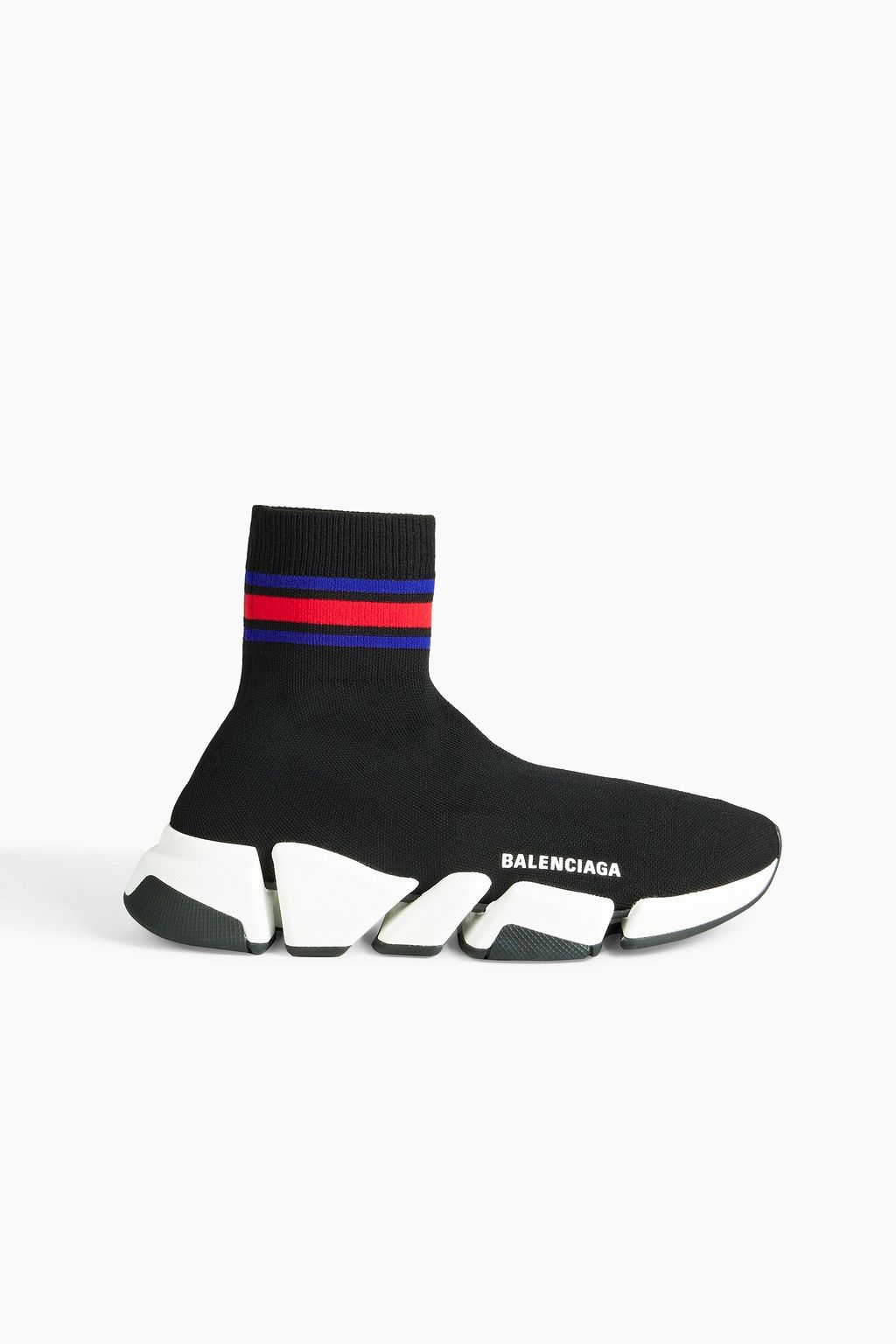 BALENCIAGA Speed 2.0 LT printed stretch-knit high-top sneakers | THE OUTNET