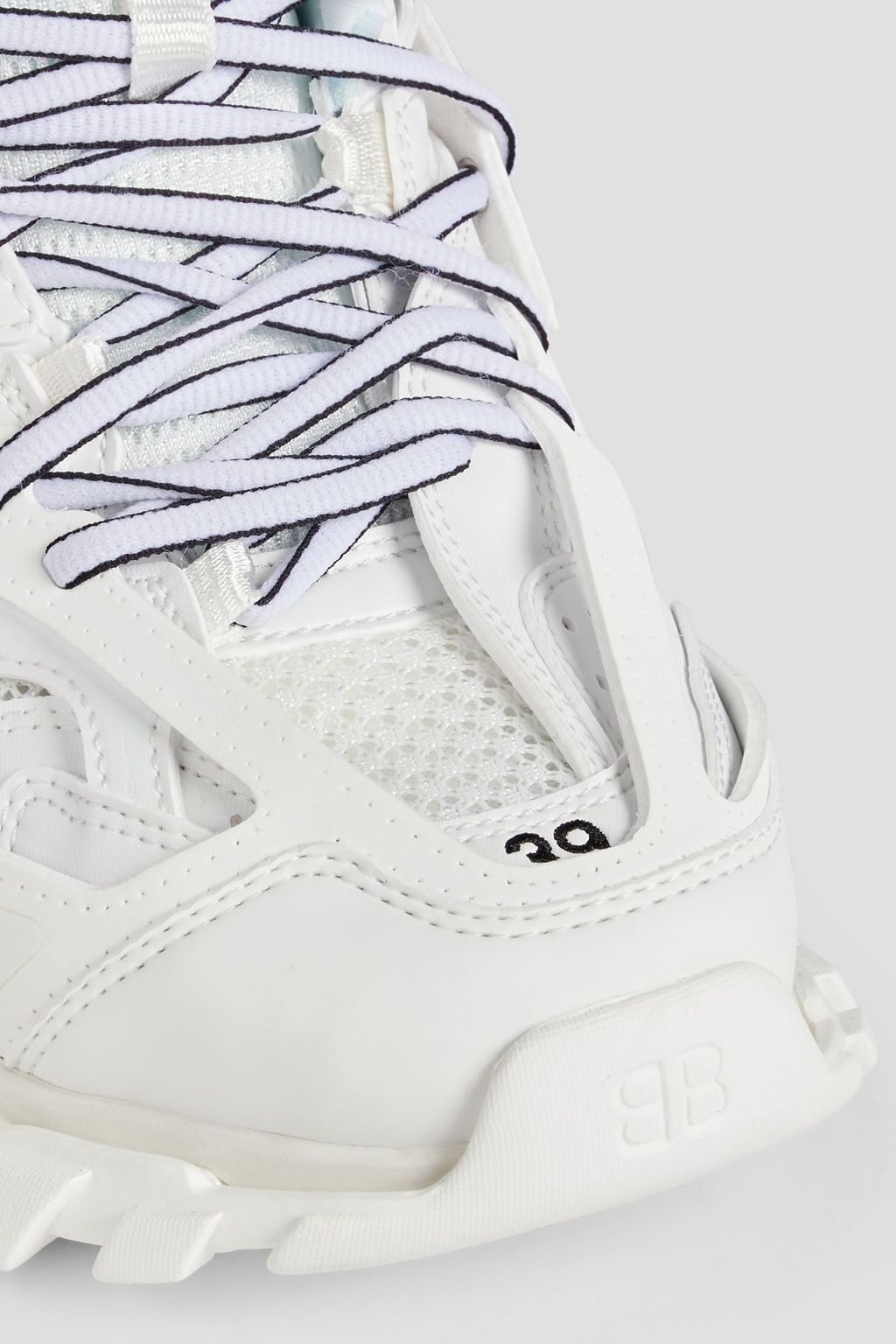BALENCIAGA Track Hike mesh and rubber high-top sneakers