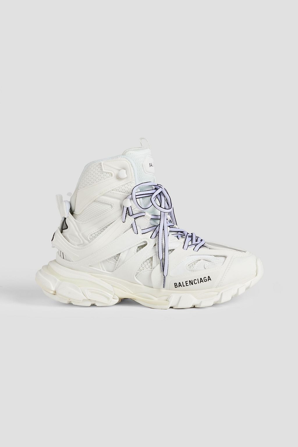 BALENCIAGA Track Hike mesh and rubber high-top sneakers | THE OUTNET