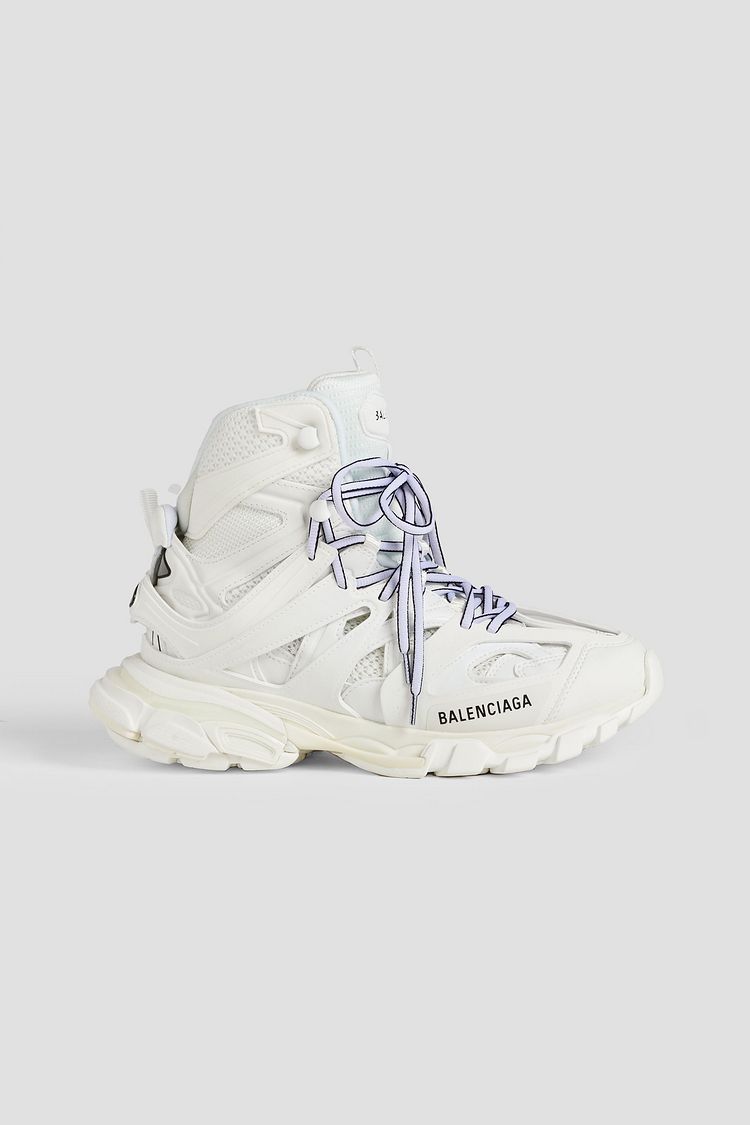 BALENCIAGA Track Hike mesh and rubber hightop sneakers THE