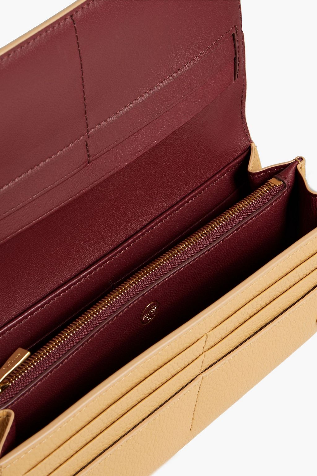 MULBERRY Pebbled-leather continental wallet