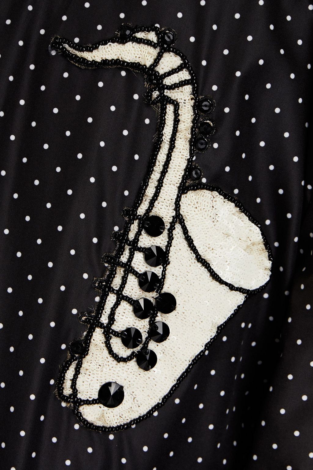 DOLCE & GABBANA Embellished polka-dot shell bomber jacket