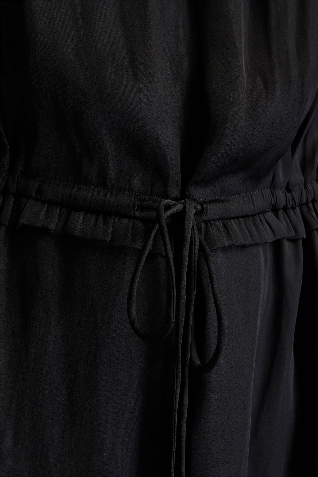 CLAUDIE PIERLOT Pleated gathered satin mini dress