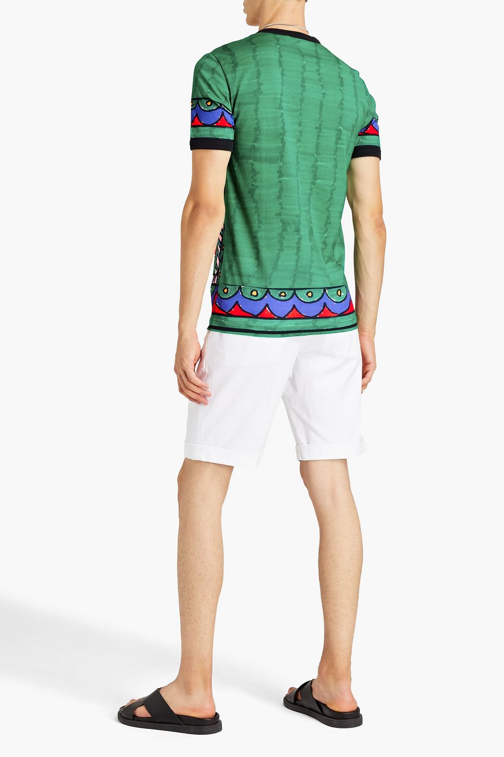 DOLCE & GABBANA Printed cotton-jersey T-shirt