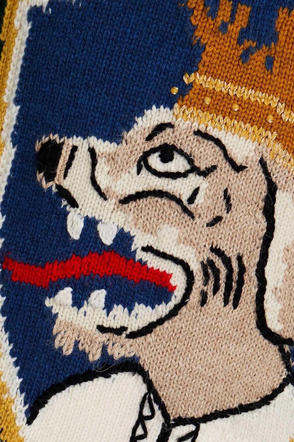 DOLCE & GABBANA Intarsia-knit wool-blend sweater