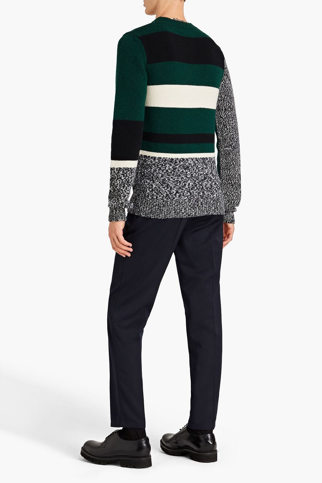 DOLCE & GABBANA Intarsia-knit wool-blend sweater