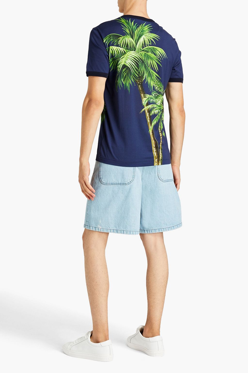 DOLCE & GABBANA Printed cotton-jersey T-shirt