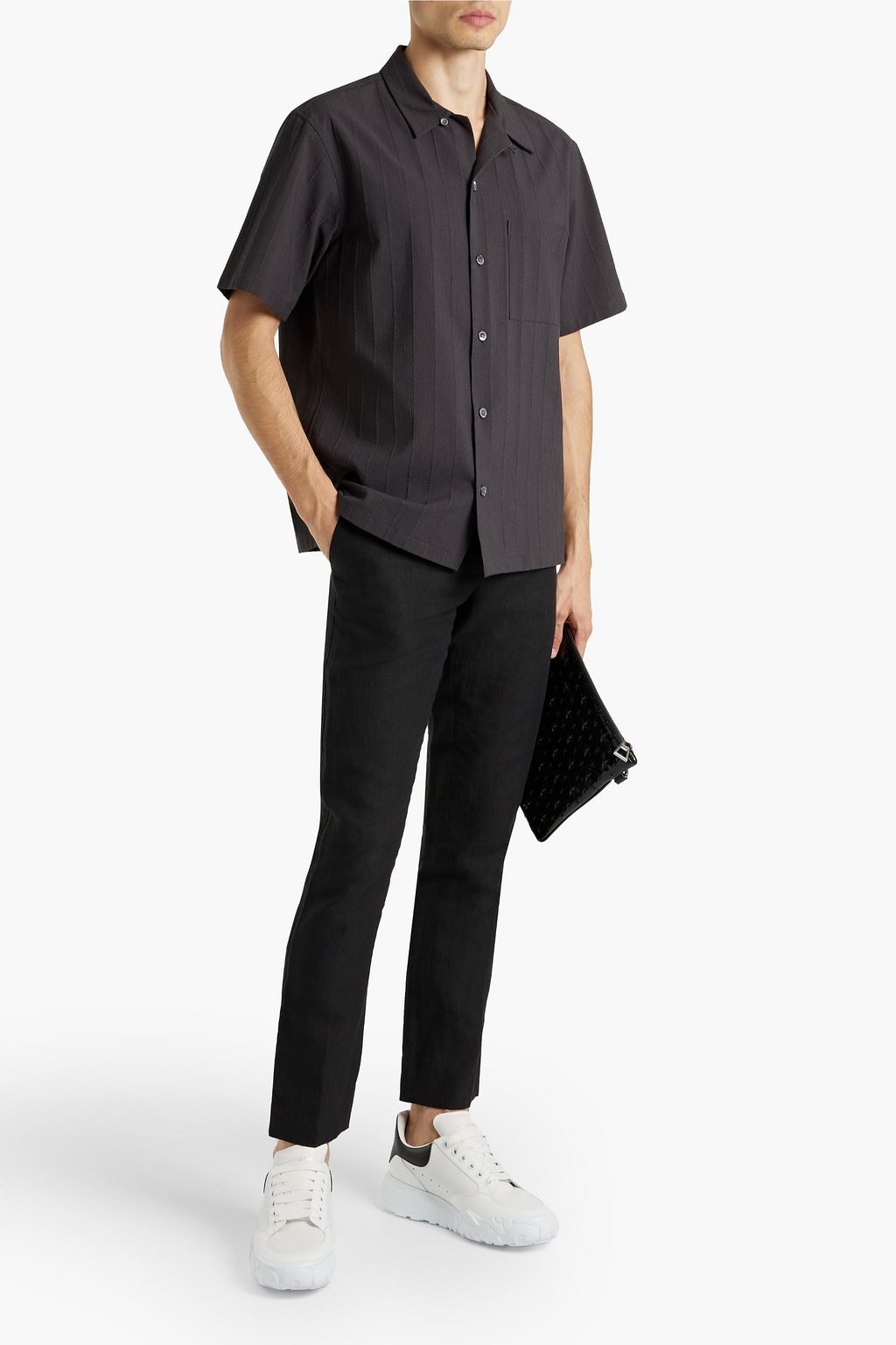 DOLCE & GABBANA Slim-fit linen pants