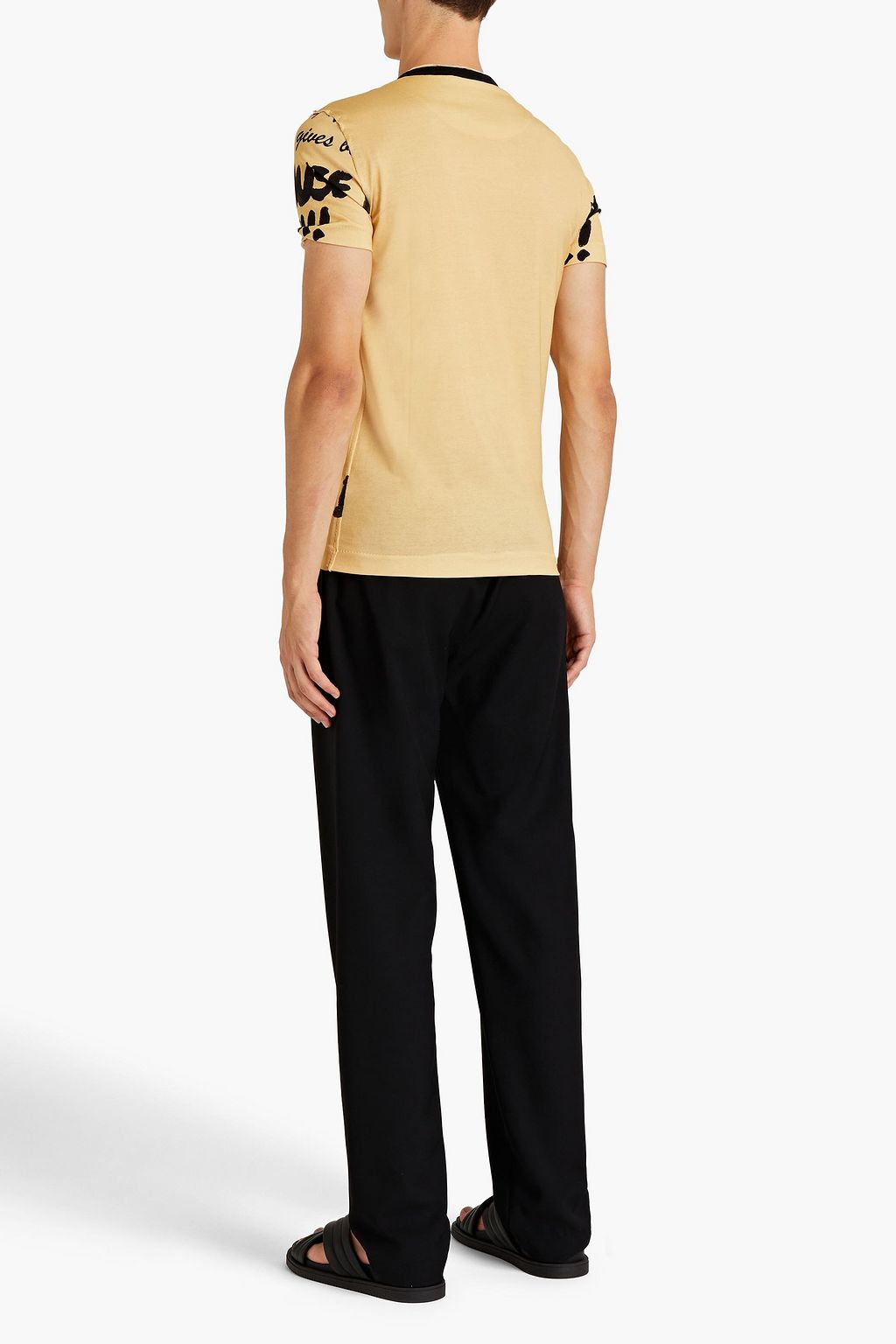 DOLCE & GABBANA Slim-fit printed cotton-jersey T-shirt