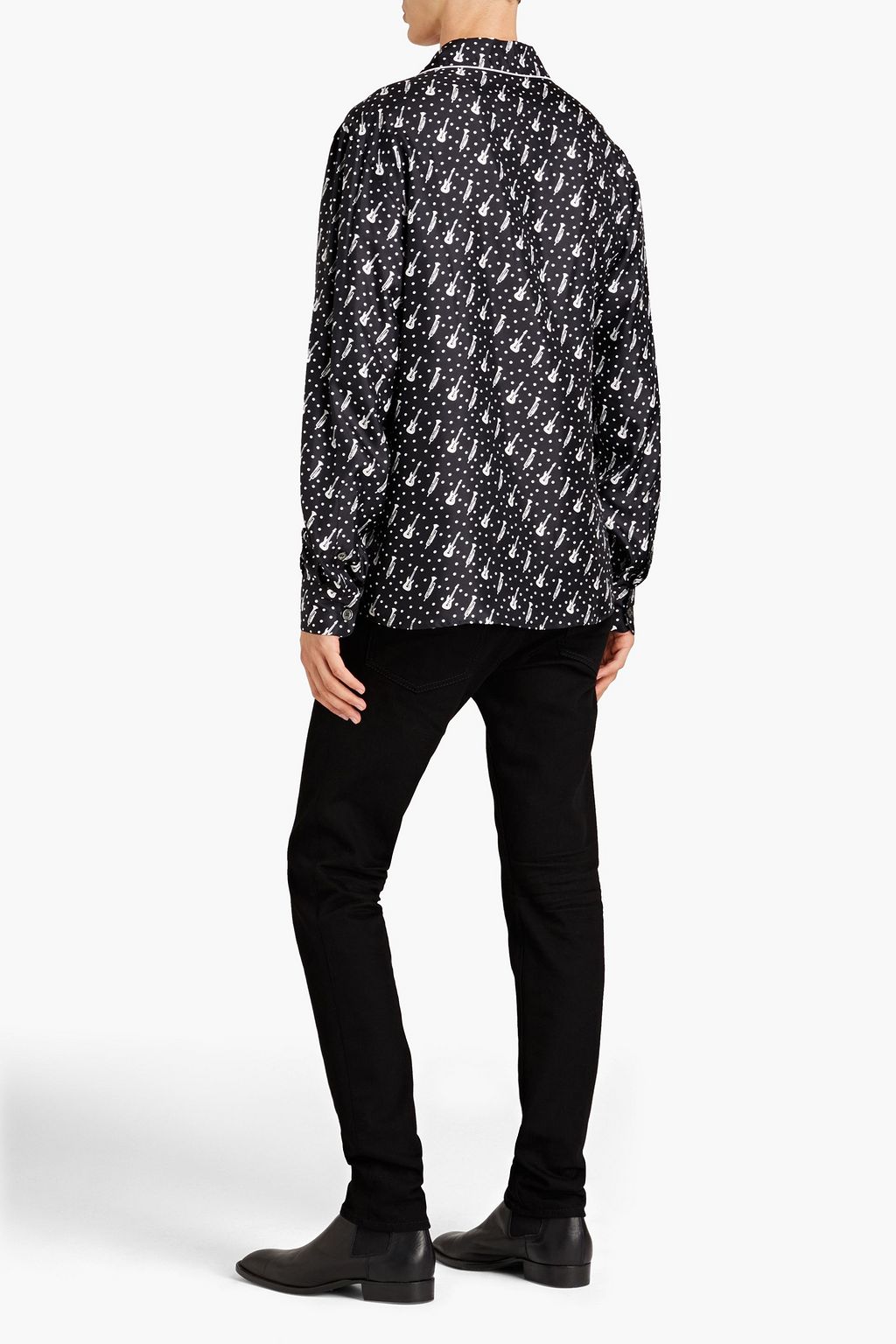 DOLCE & GABBANA Printed silk-twill shirt