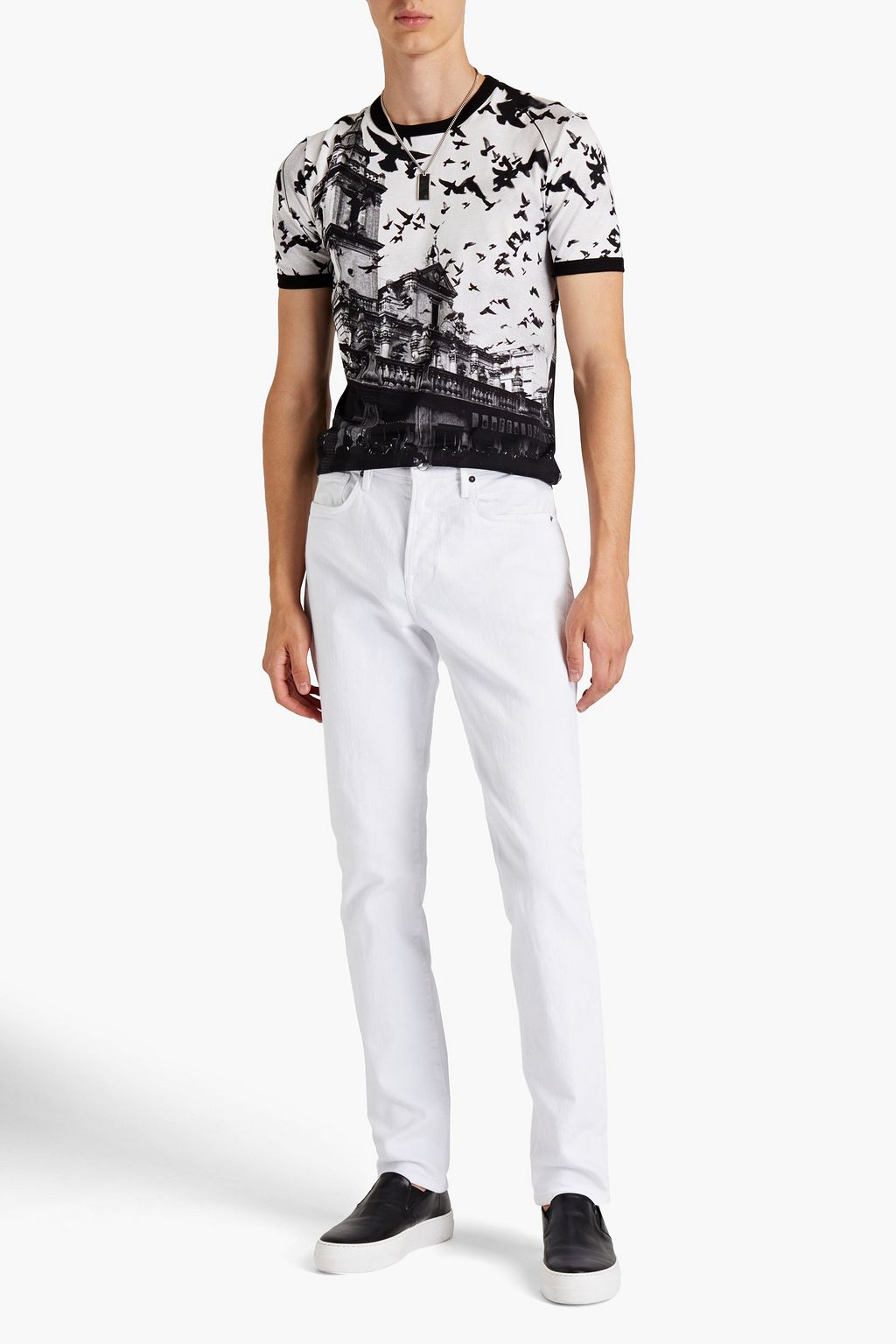 DOLCE & GABBANA Printed cotton-jersey T-shirt