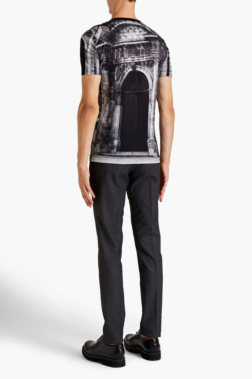 DOLCE&GABBANA Slim-fit printed cotton-jersey T-shirt
