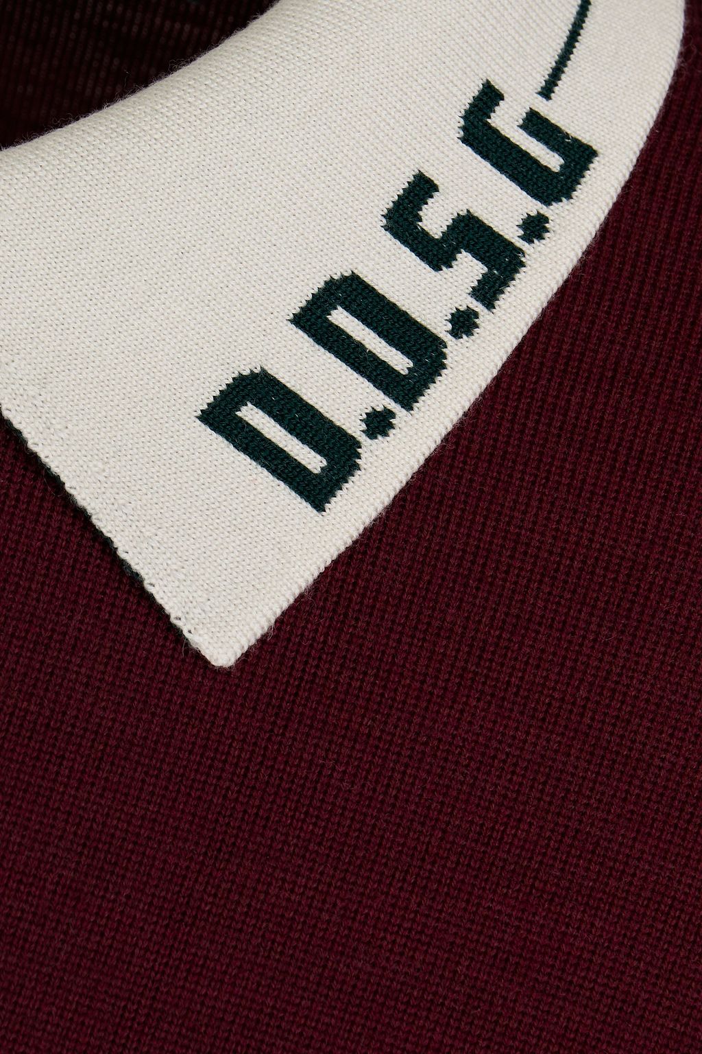 DOLCE & GABBANA Wool-jacquard polo shirt