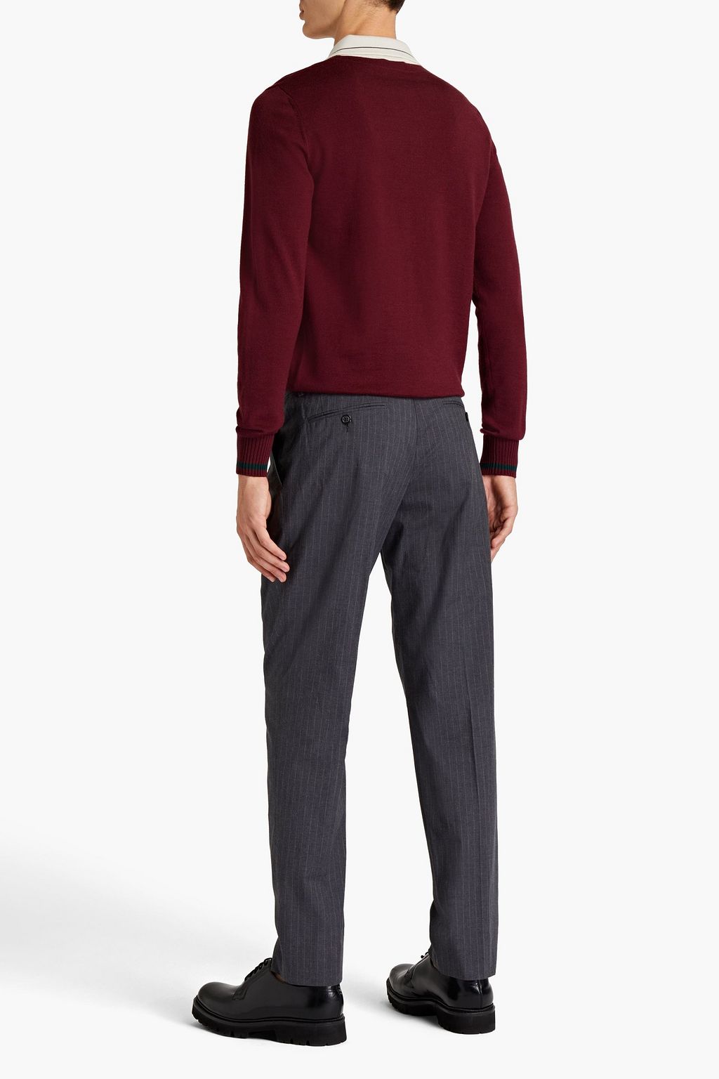 DOLCE & GABBANA Wool-jacquard polo shirt