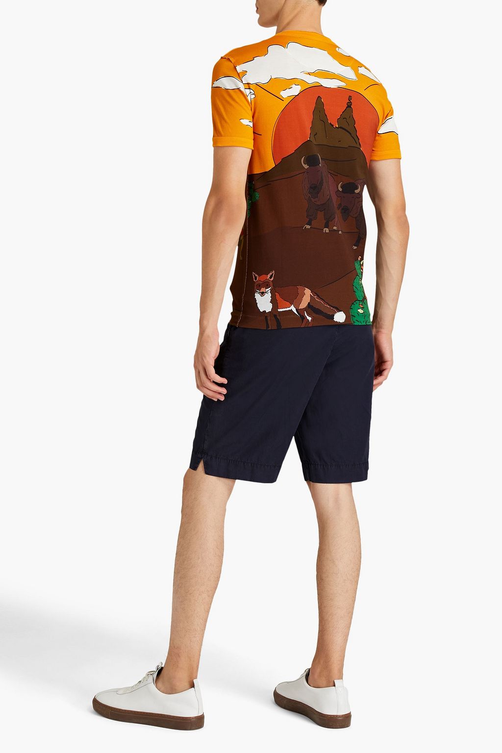 DOLCE & GABBANA Slim-fit printed cotton-jersey T-shirt