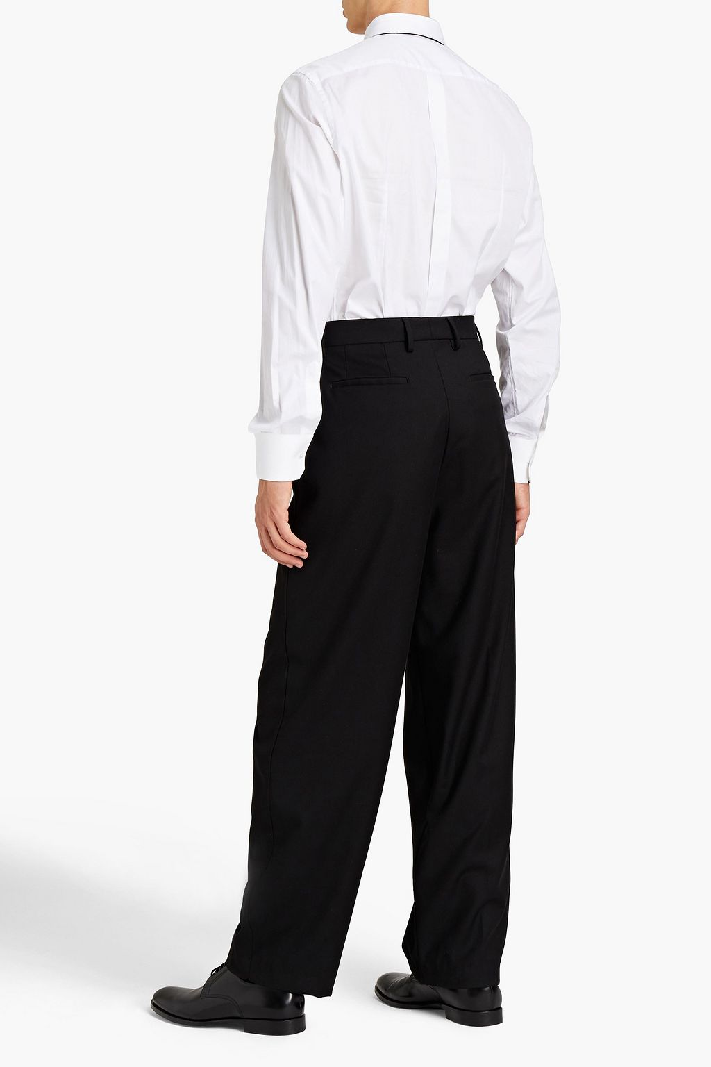 DOLCE & GABBANA Cotton and silk-blend poplin shirt
