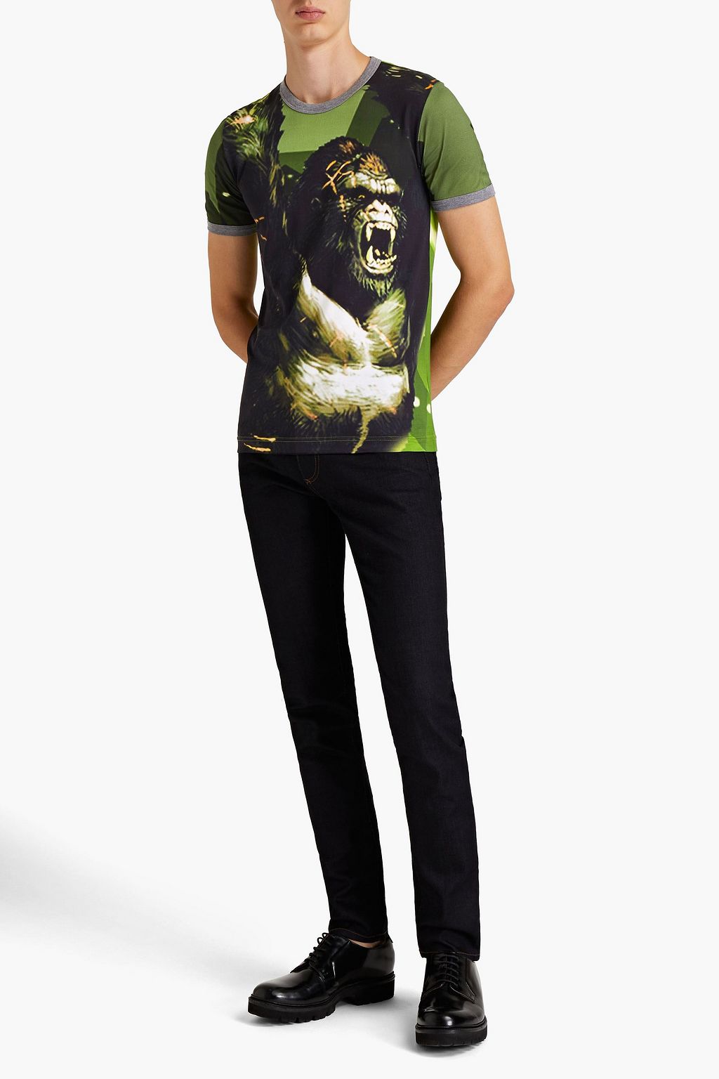 DOLCE & GABBANA Printed cotton-jersey T-shirt