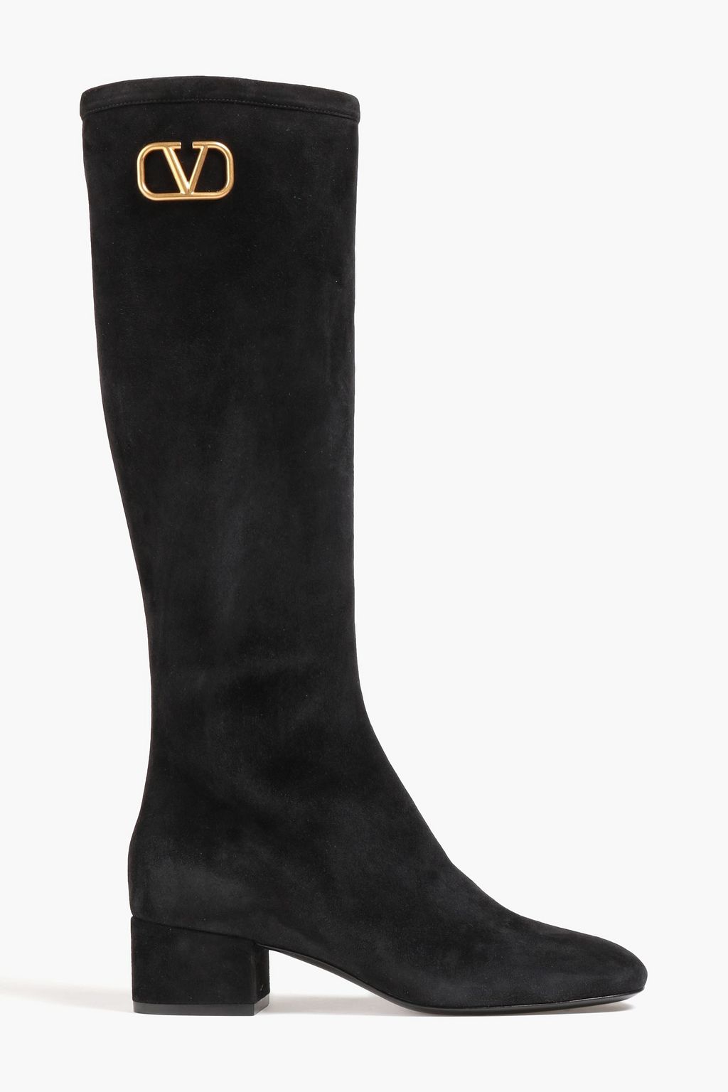 VALENTINO GARAVANI VLOGO suede knee boots | THE OUTNET