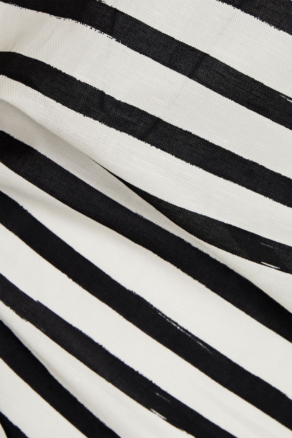 DOLCE & GABBANA Striped linen and cotton-blend shirt