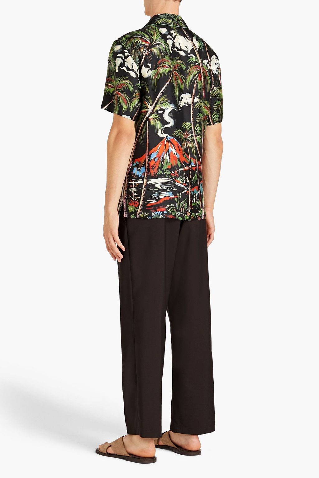 DOLCE & GABBANA Printed silk-twill shirt