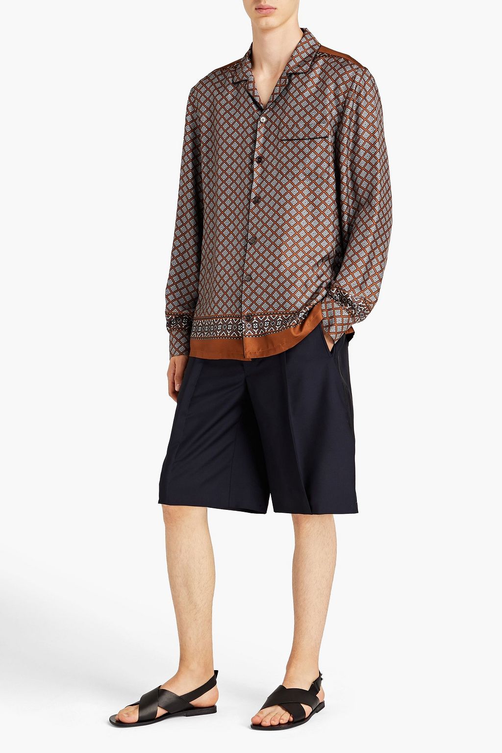 DOLCE & GABBANA Printed silk-twill shirt