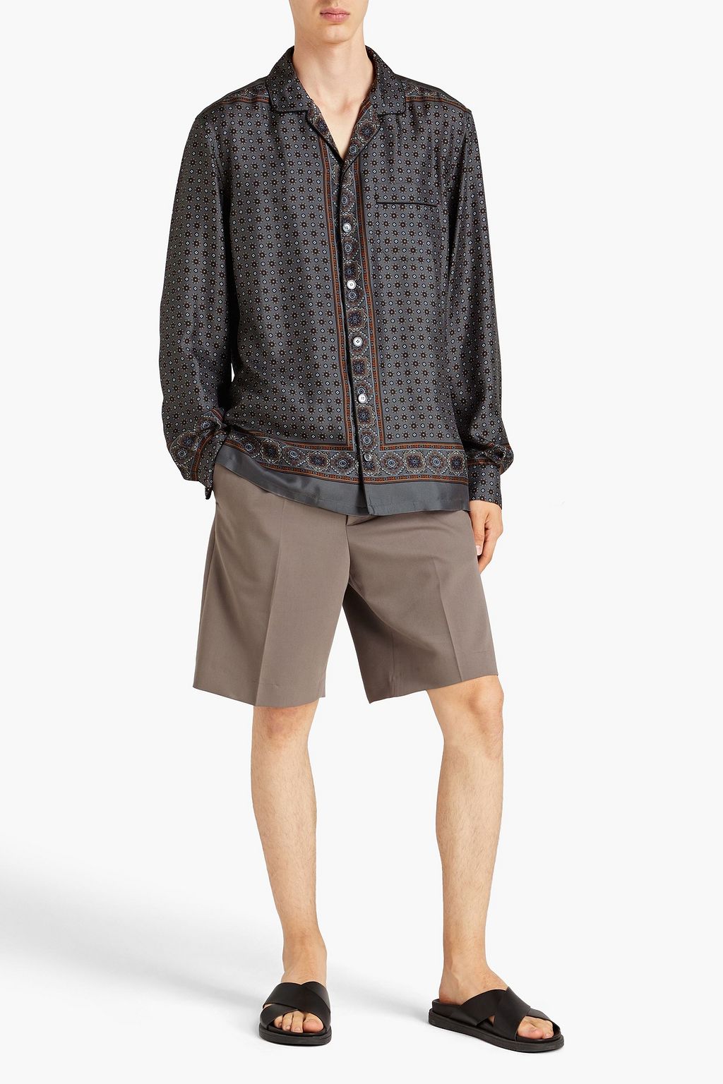 DOLCE & GABBANA Printed silk-twill shirt