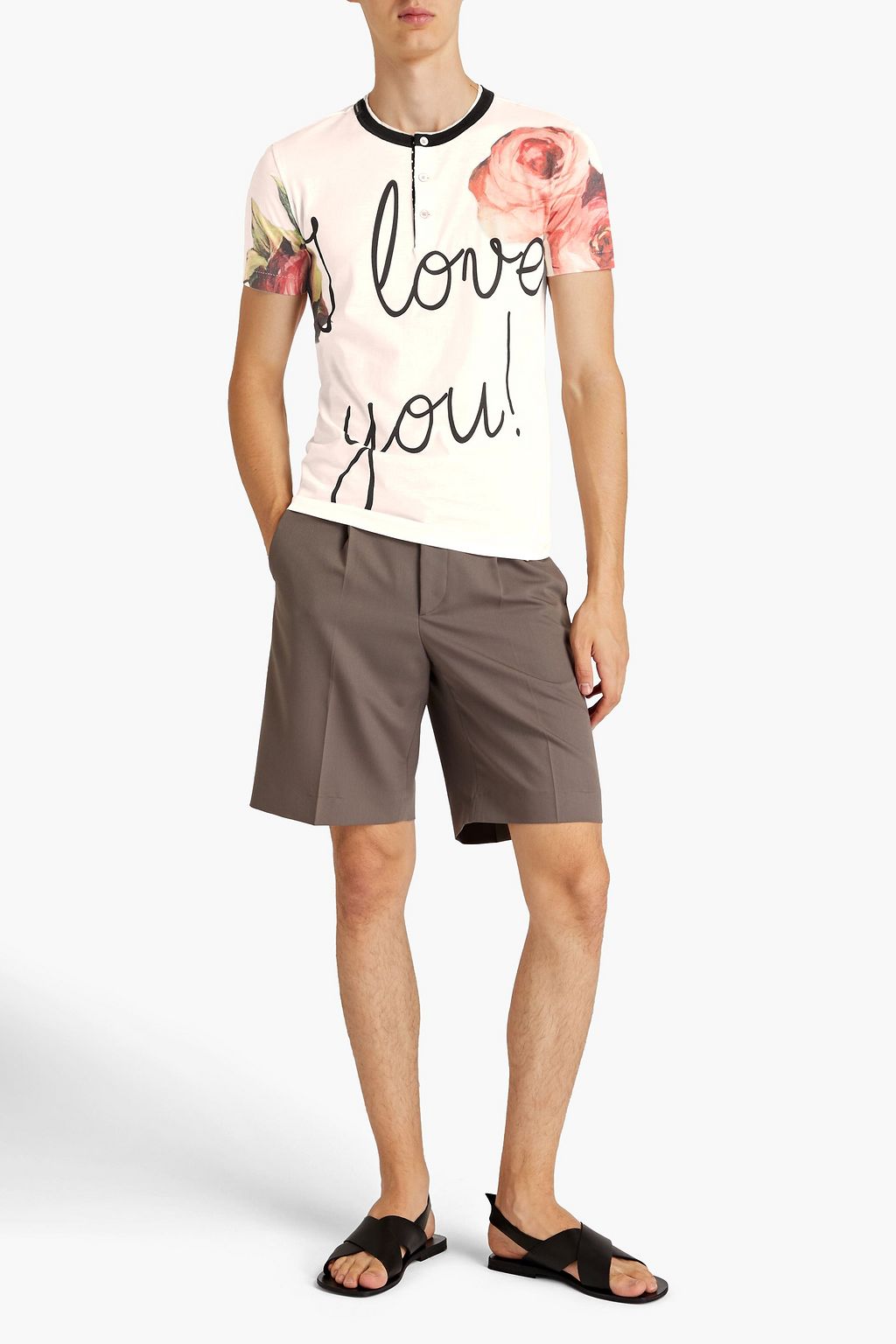 DOLCE&GABBANA Printed cotton-jersey T-shirt