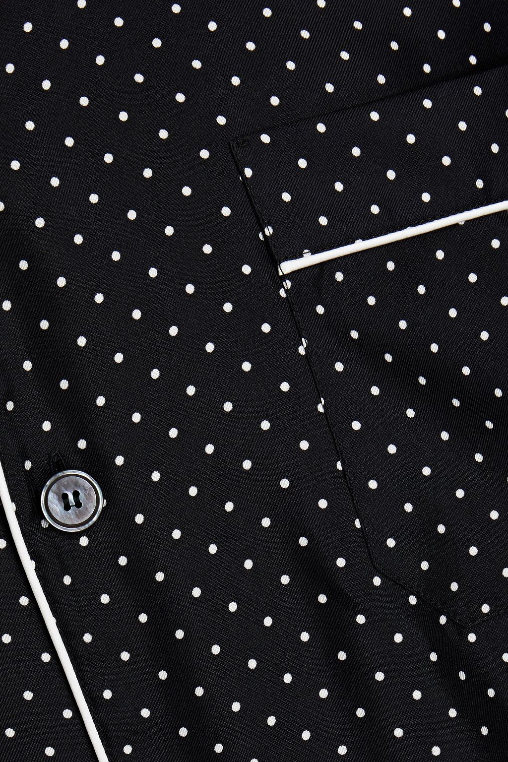 DOLCE & GABBANA Polka-dot silk-twill shirt