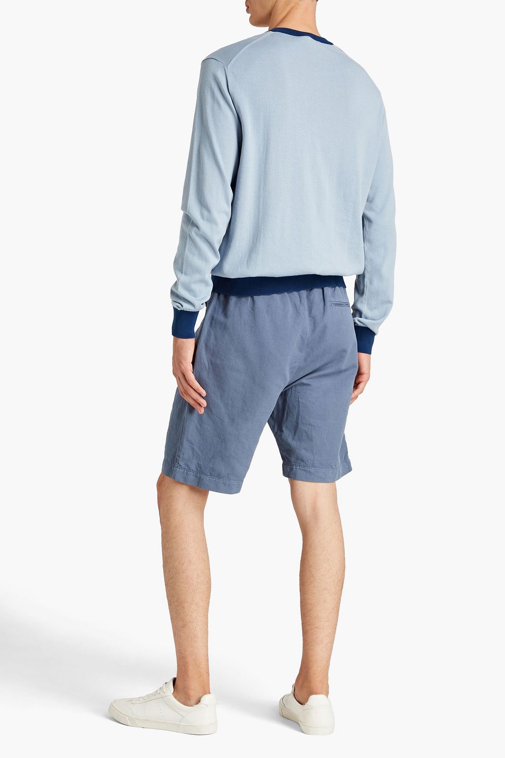 DOLCE & GABBANA Two-tone mélange cotton sweater