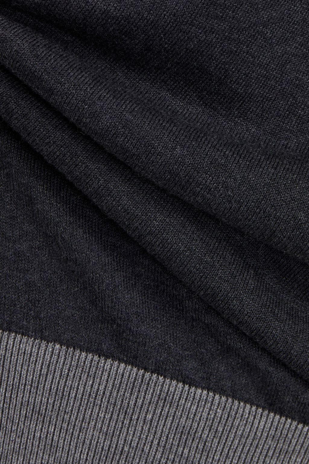 DOLCE & GABBANA Two-tone mélange cotton sweater