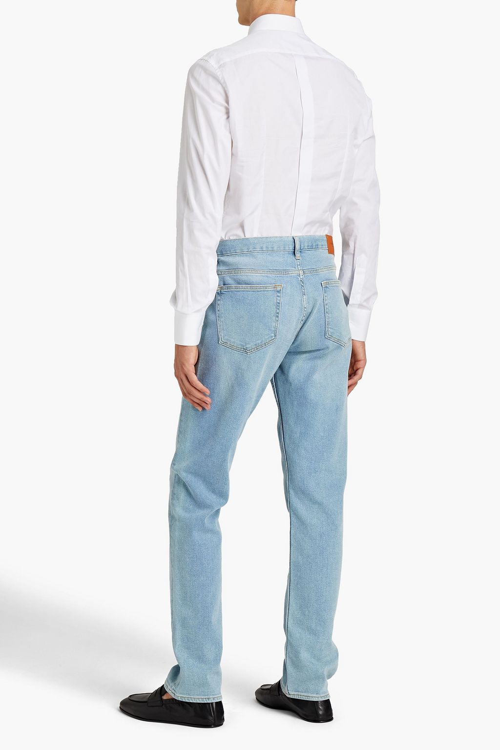 DOLCE&GABBANA Embellished floral-print cotton-poplin shirt