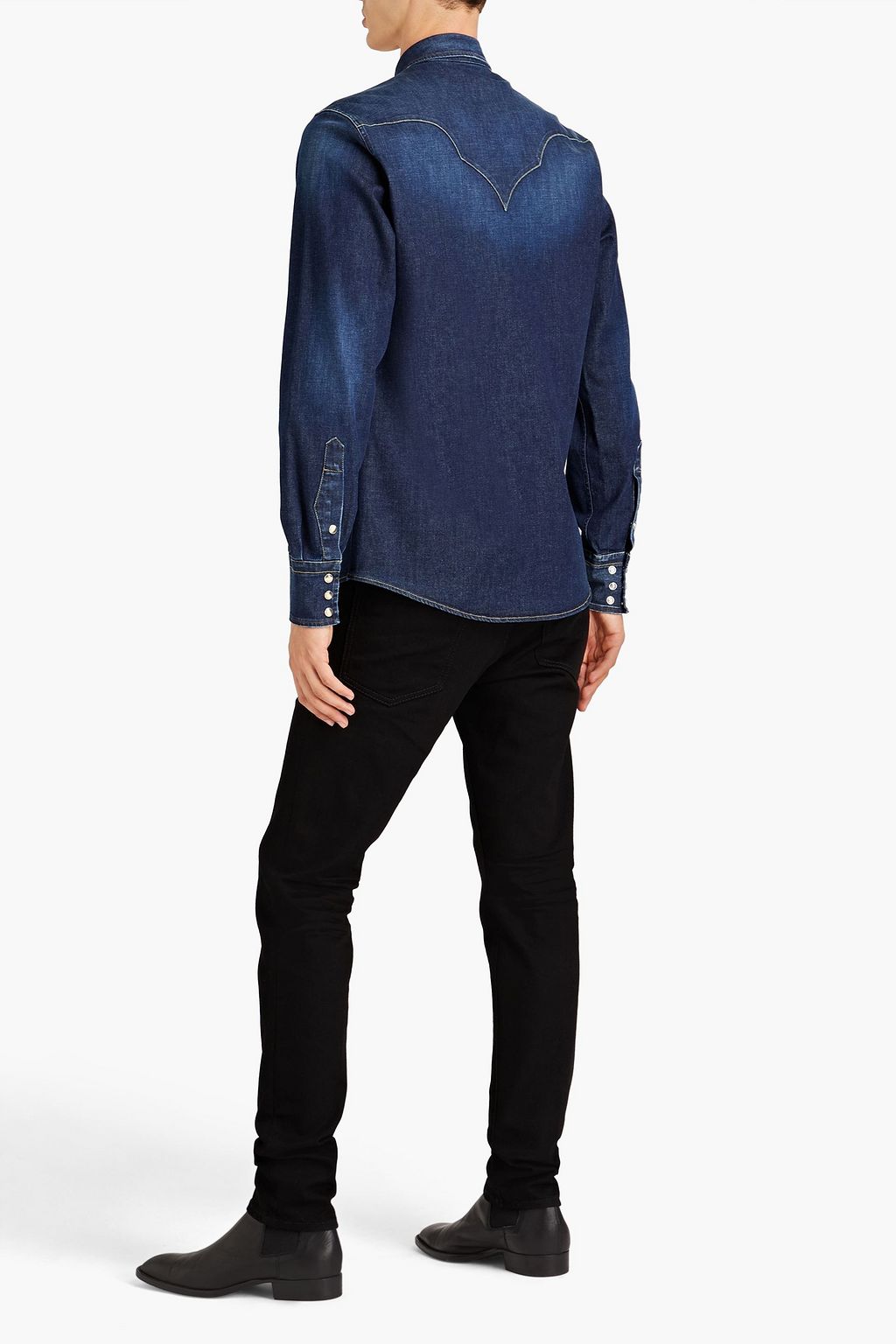 DOLCE & GABBANA Embroidered denim shirt