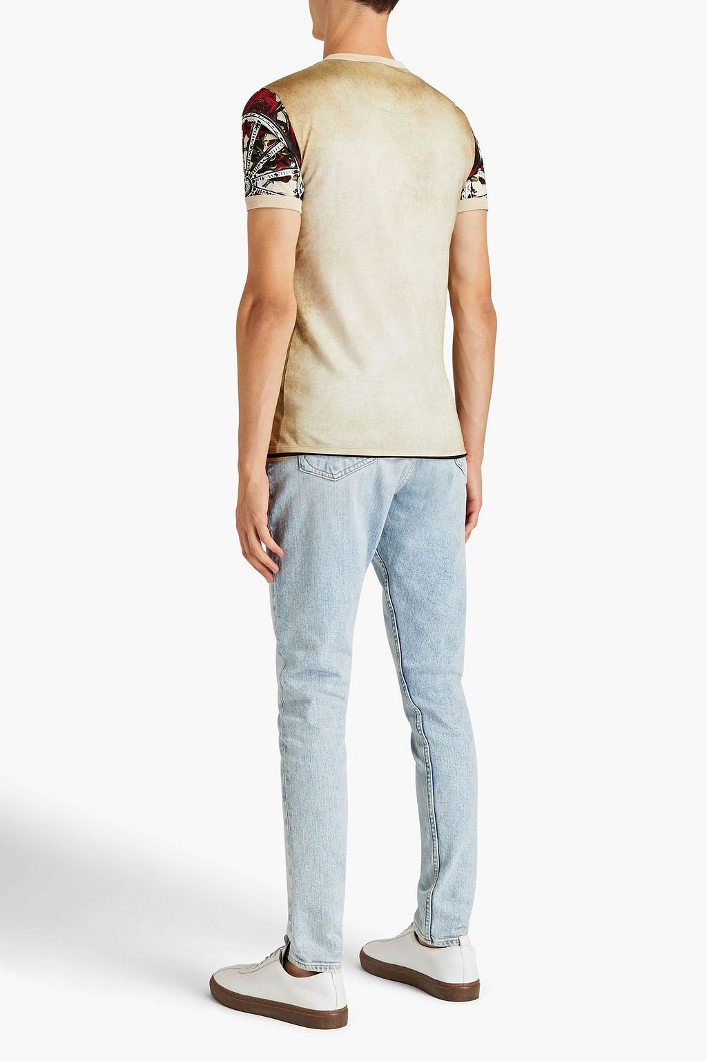 DOLCE & GABBANA Slim-fit printed cotton-jersey T-shirt