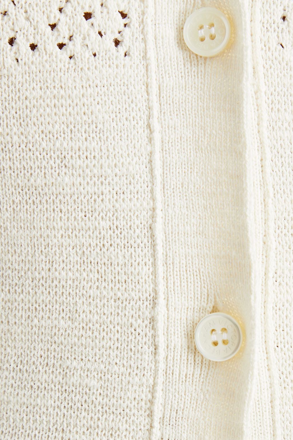 VICTORIA BECKHAM Pointelle-knit cardigan