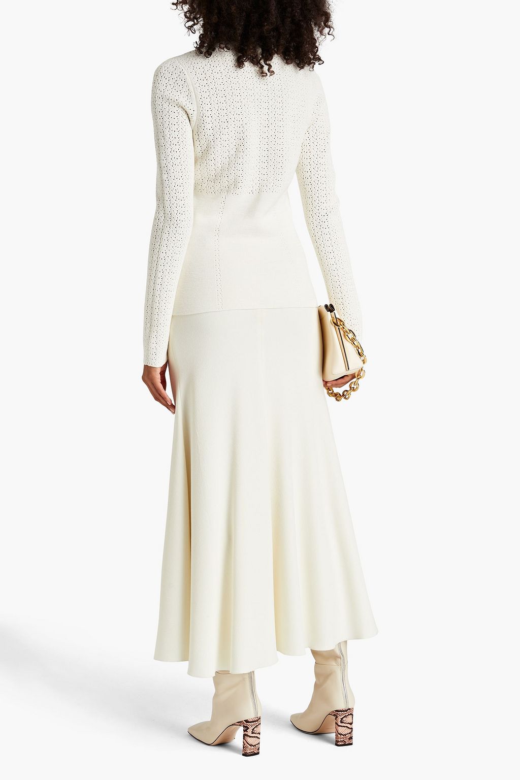 VICTORIA BECKHAM Pointelle-knit cardigan