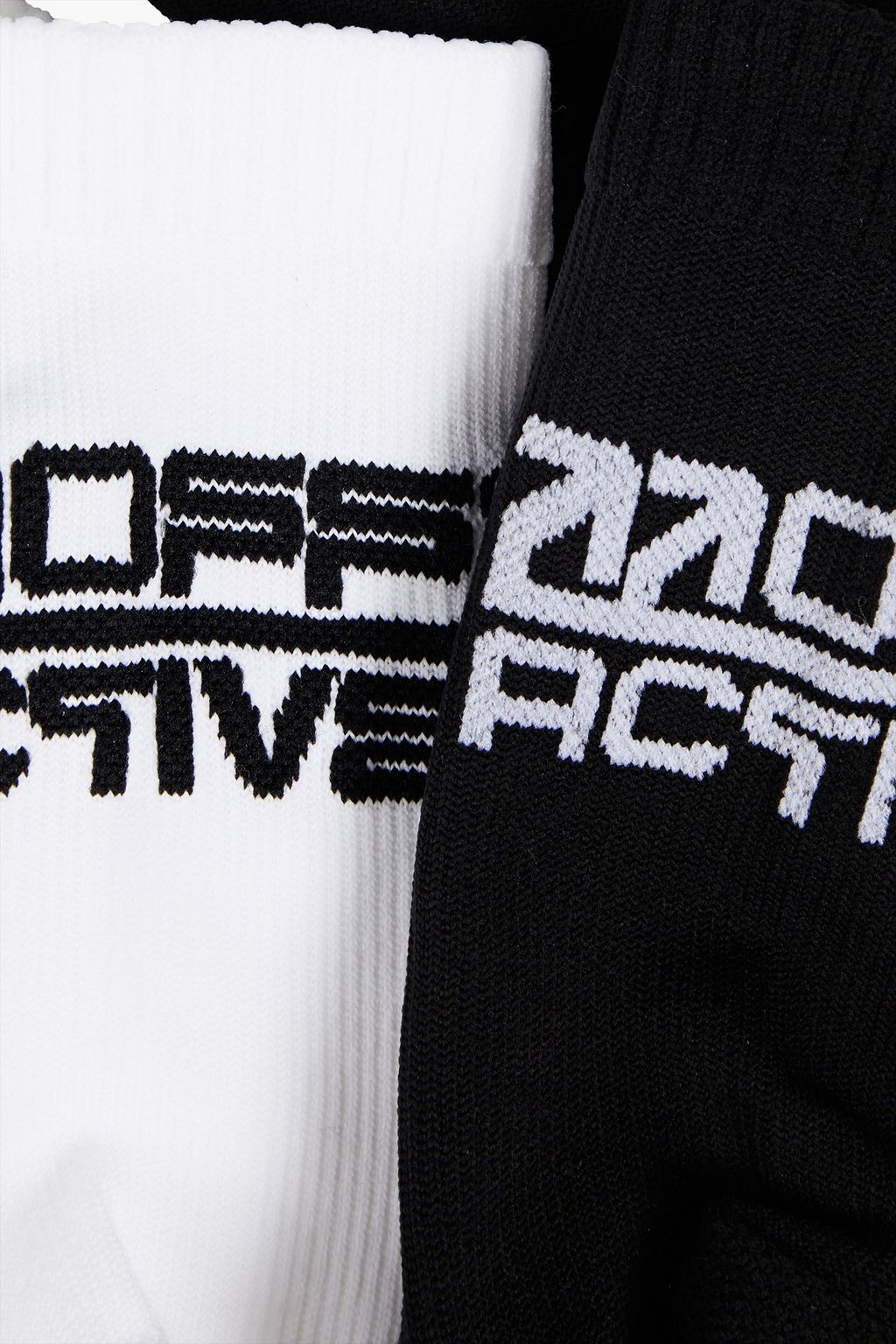 OFF-WHITE™ Set of two ribbed-knit socks