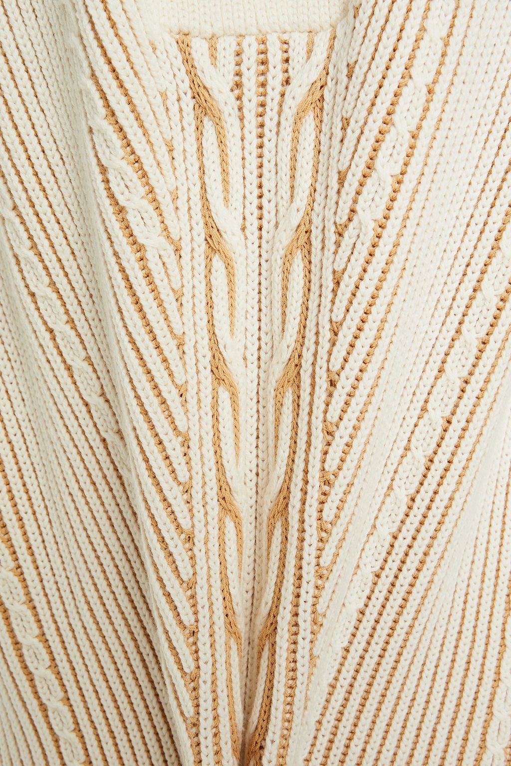 CLAUDIE PIERLOT Milona two-tone ribbed-knit sweater