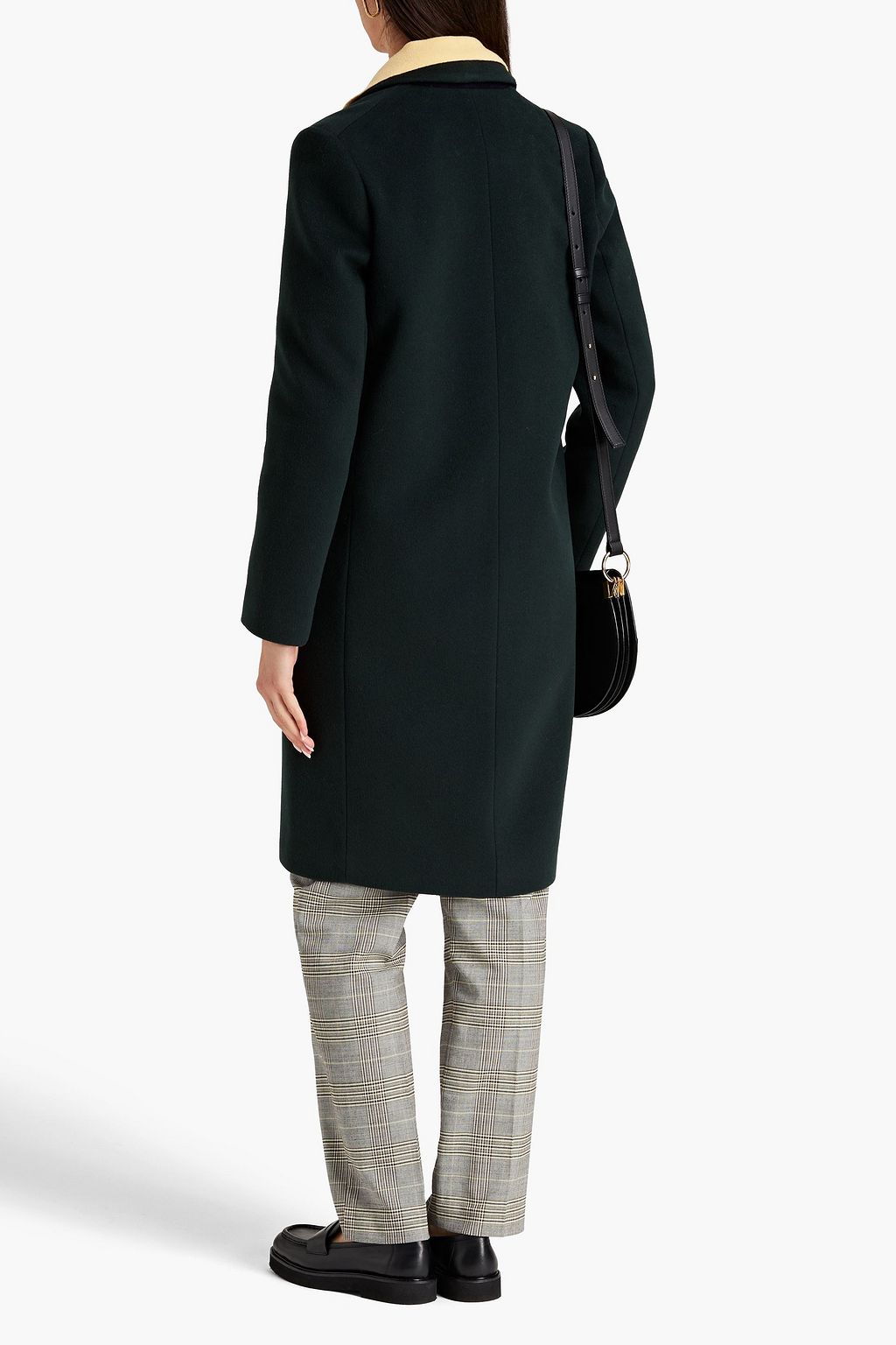 CLAUDIE PIERLOT Brushed wool-blend felt coat
