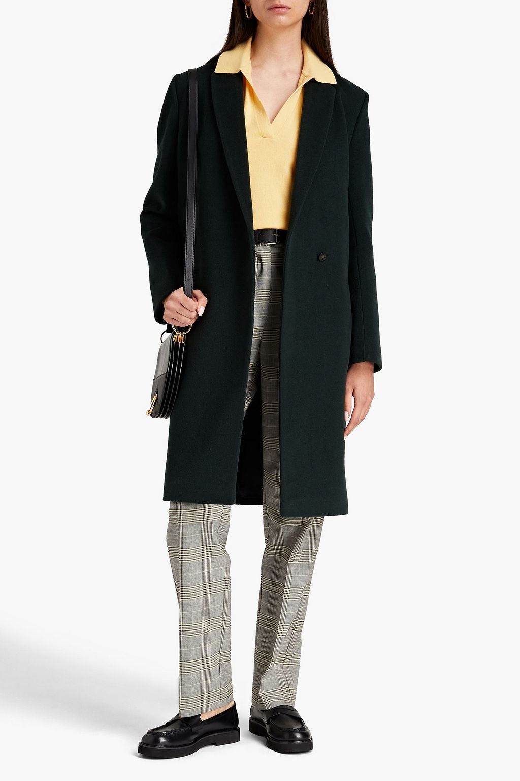 CLAUDIE PIERLOT Brushed wool-blend felt coat