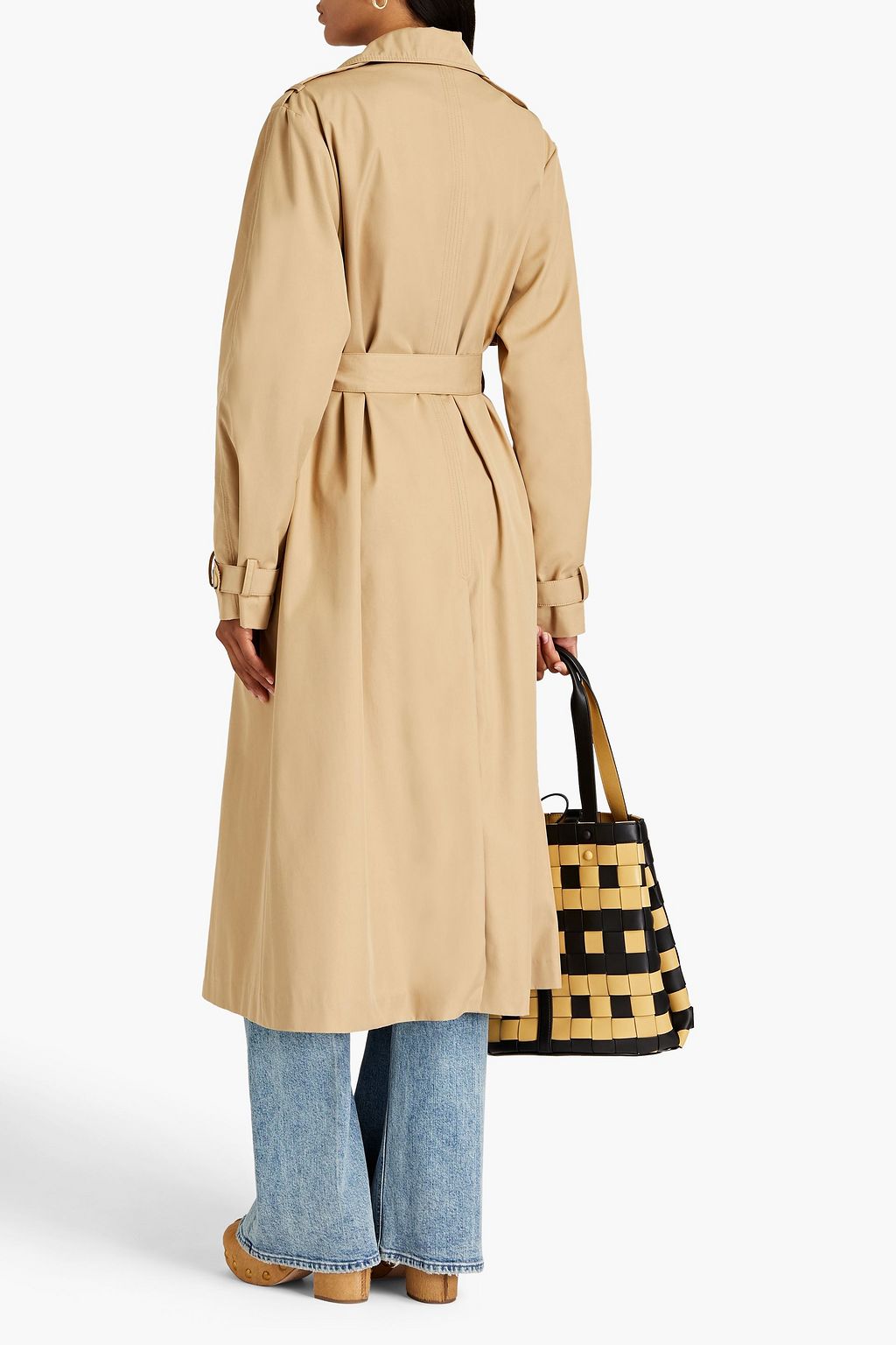 CLAUDIE PIERLOT Cotton-blend gabardine trench coat