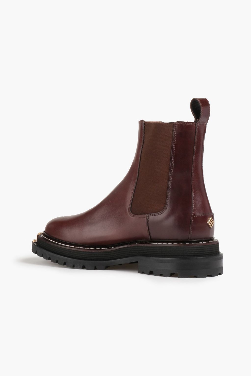 SANDRO Embellished leather Chelsea boots THE